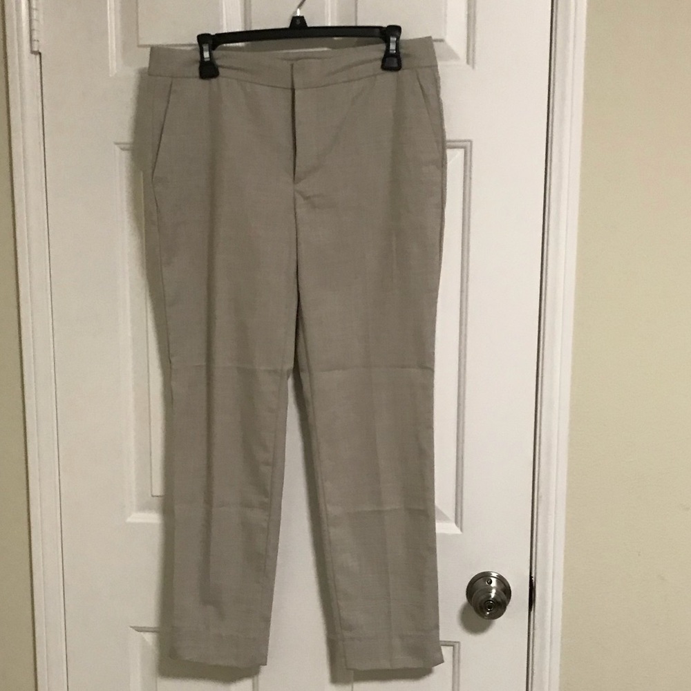 Zara tan linen trousers